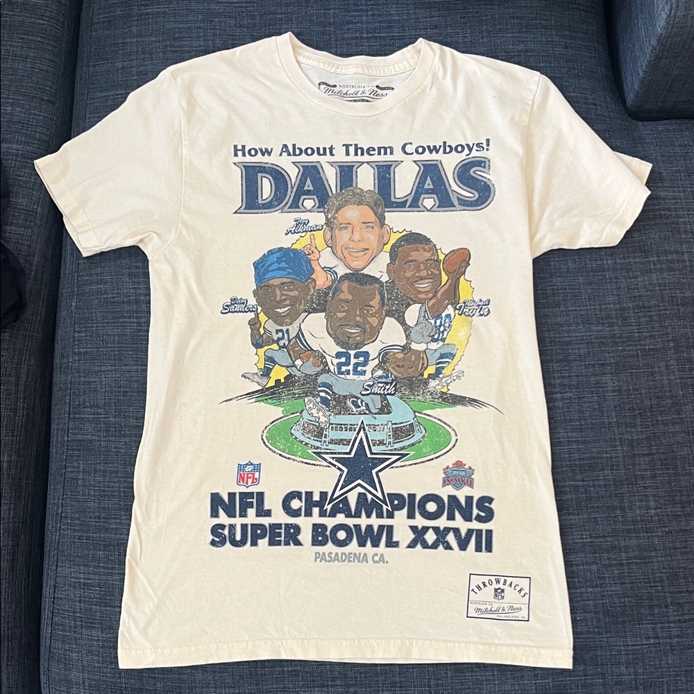 Mitchell & Ness Dallas Cowboys Super Bowl XXVII Graphic T-Shirt